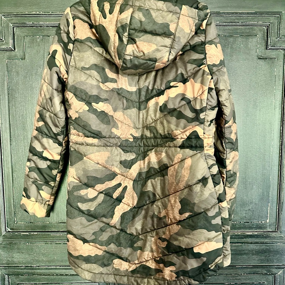 The North Face Green and Tan Puffer Coat for Cold Weather